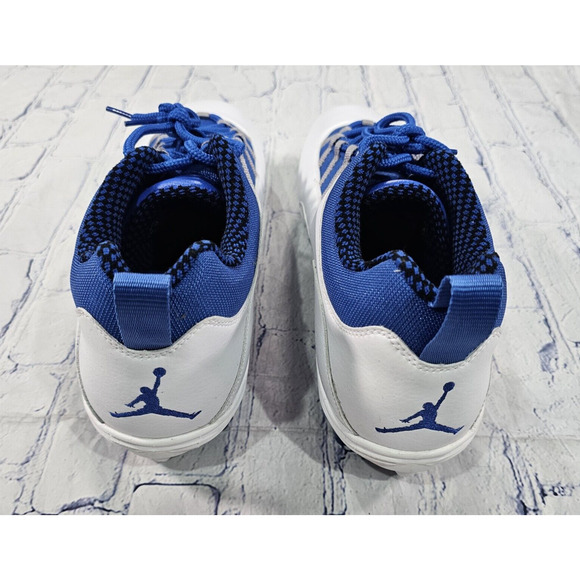 Nike MENS SIZE 17 Air Jordan 10 TD Low Football Cleats Blue White main image 6